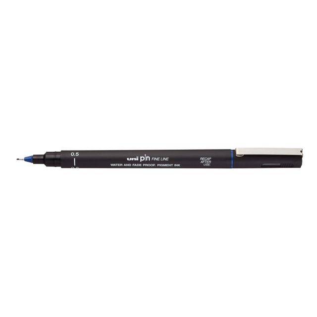 Fineliner Uni-ball Pin 0.5mm blauw | 12 stuks-0