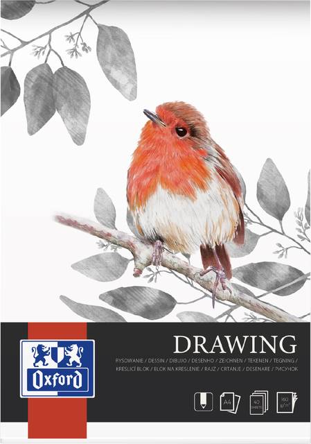 Oxford 5904017077701 Oxford - Tekenblok drawing a4 40 vel-0