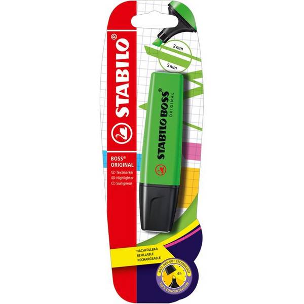 Markeerstift stabilo boss 70/33 blister groen | Blister a 1 stuk