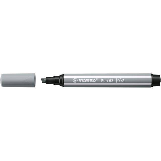 Viltstift STABILO Pen 68/95 Max middel koudgrijs | 5 stuks-0