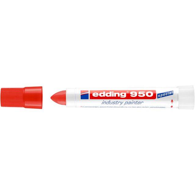 Edding 4004764019656 Edding - Viltstift 950 pasta rond 10mm rood-0