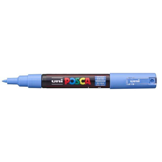Verfstift Posca PC1MC extra fijn hemelsblauw-0
