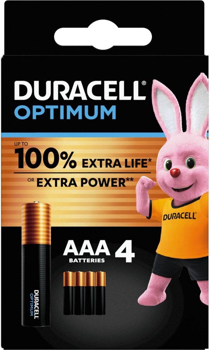 Duracell Optimum alkaline AAA MN2400 blister 4-5