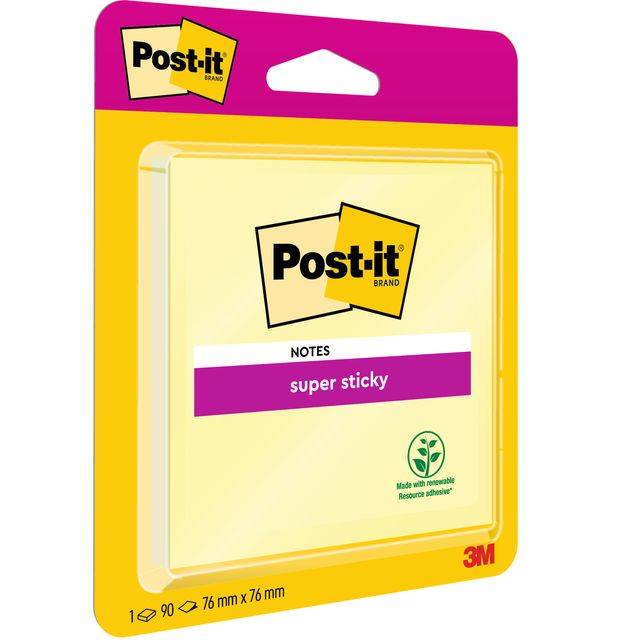 Post-it 0051141977928 Post-it - Memoblok 6920 super sticky 76x76mm geel-5