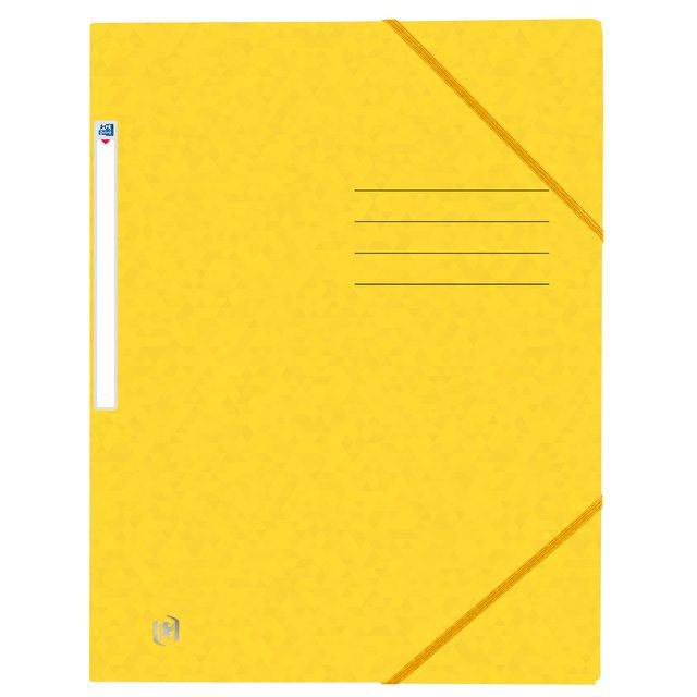 Oxford 3045050410420 Oxford - Elastomap top file+ a4 geel | 10 stuks-0