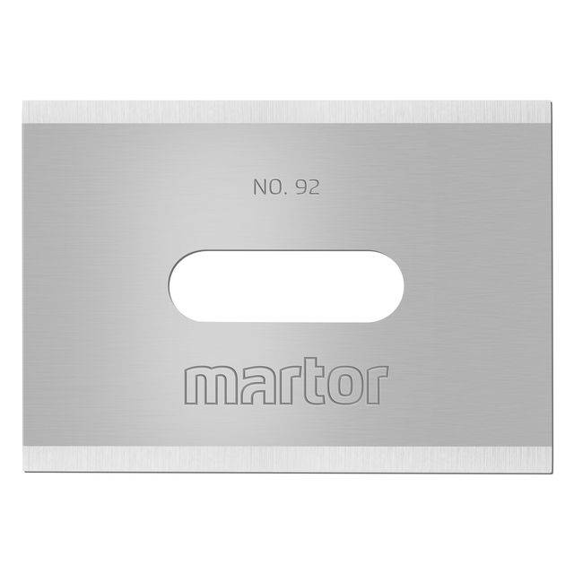 Mes nr. 92 lengte 26 mm breedte 18,5 mm dikte 0,4 mm 10 stuks/dispenser MARTOR-2