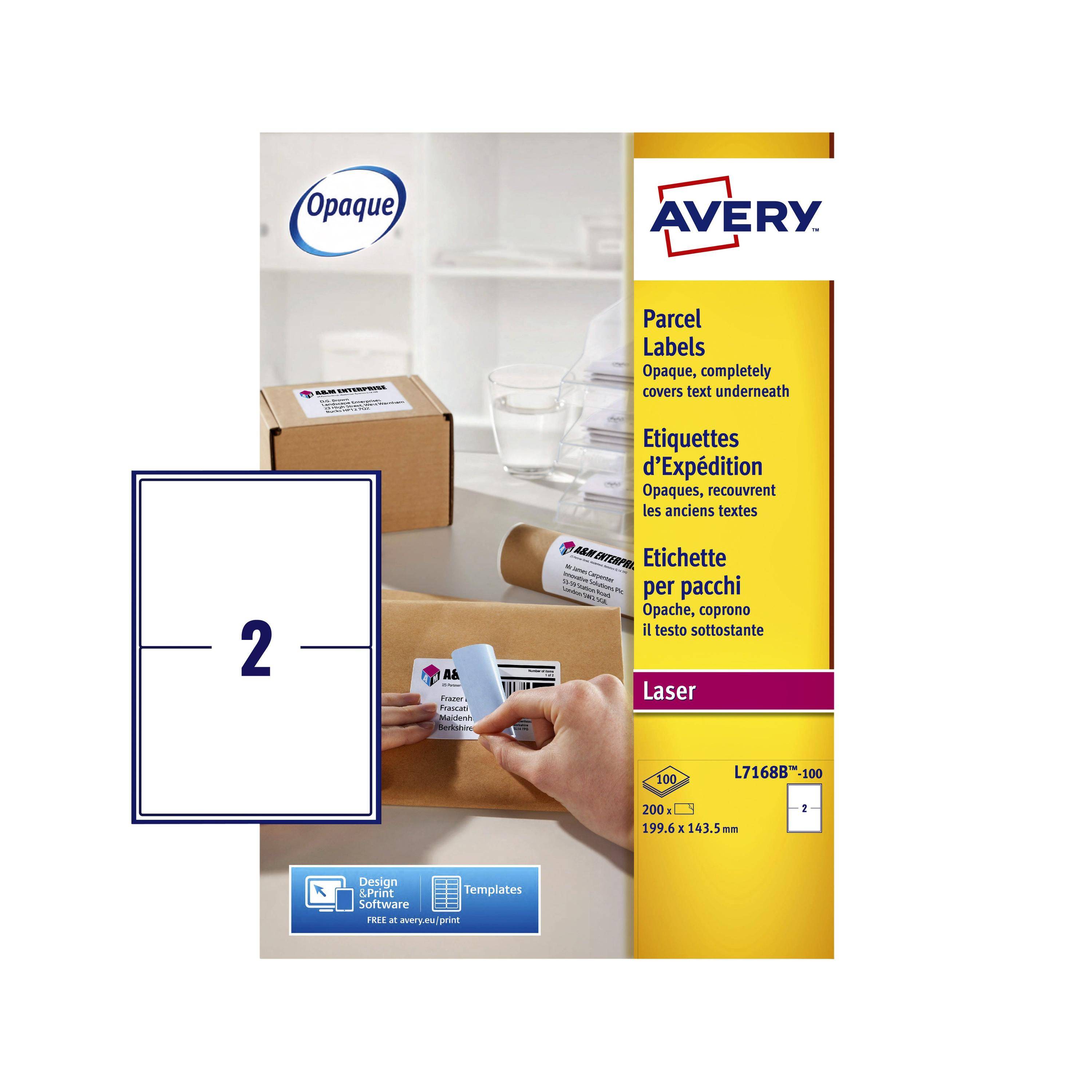Avery-Zweckform 5014702134807 Avery - Etiket l7168b 199.6x143.5mm 200st-0