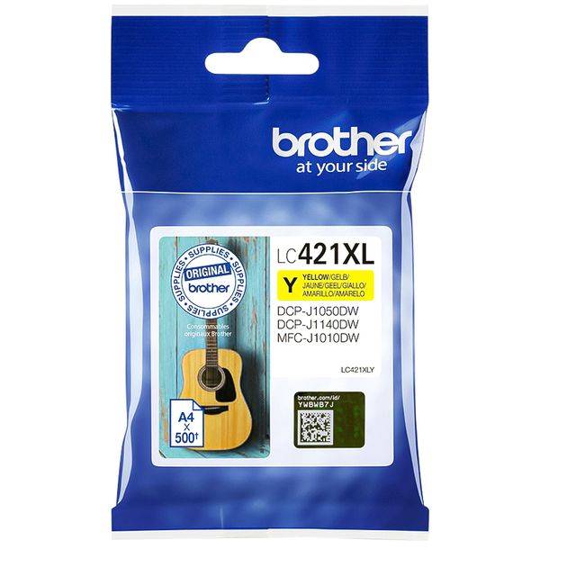Inktcartridge brother lc-421xly geel | 1 stuk-0