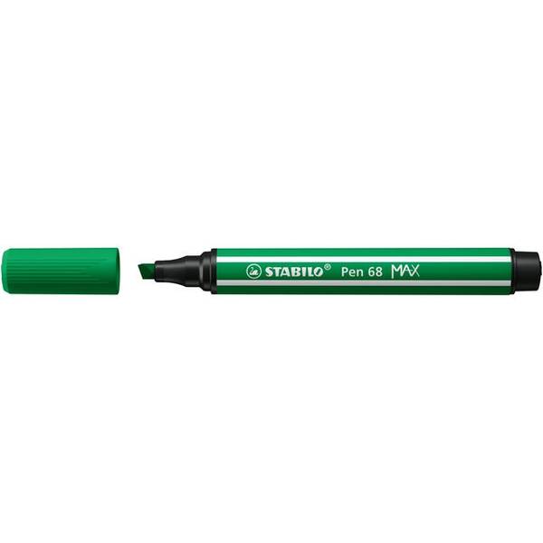Viltstift stabilo pen 68/36 max smaragdgroen | Omdoos a 5 stuk
