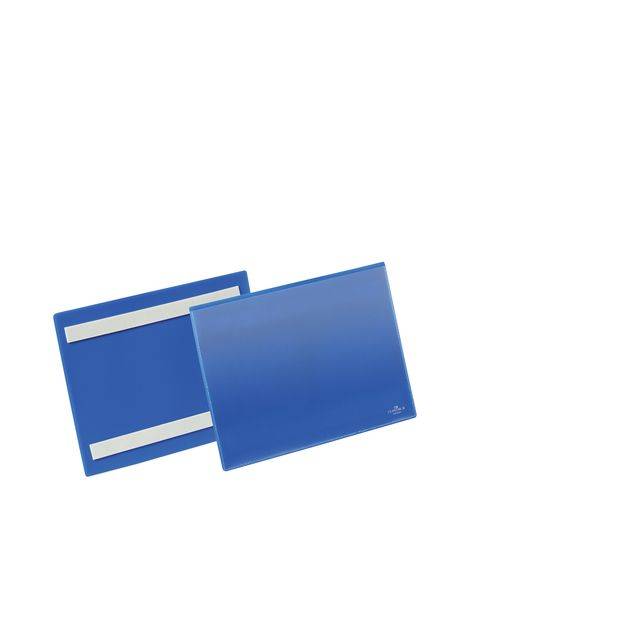 Documenthoes Durable zelfklevend A5 liggend blauw 50 stuks-0