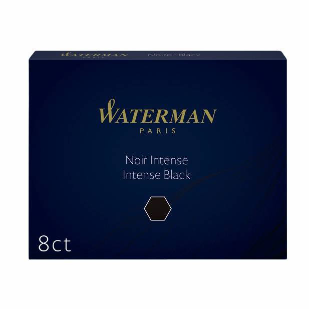 WATERMAN inktcartridgestandaard Intens Zwart 8 stuks-2