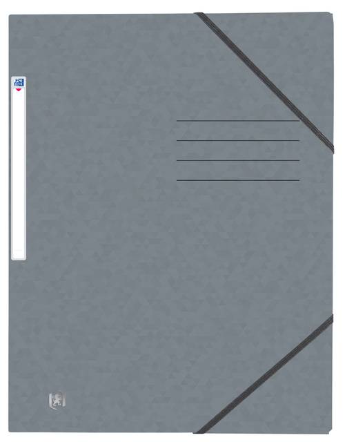 Oxford 3045050410413 Oxford - Elastomap top file+ a4 grijs-0
