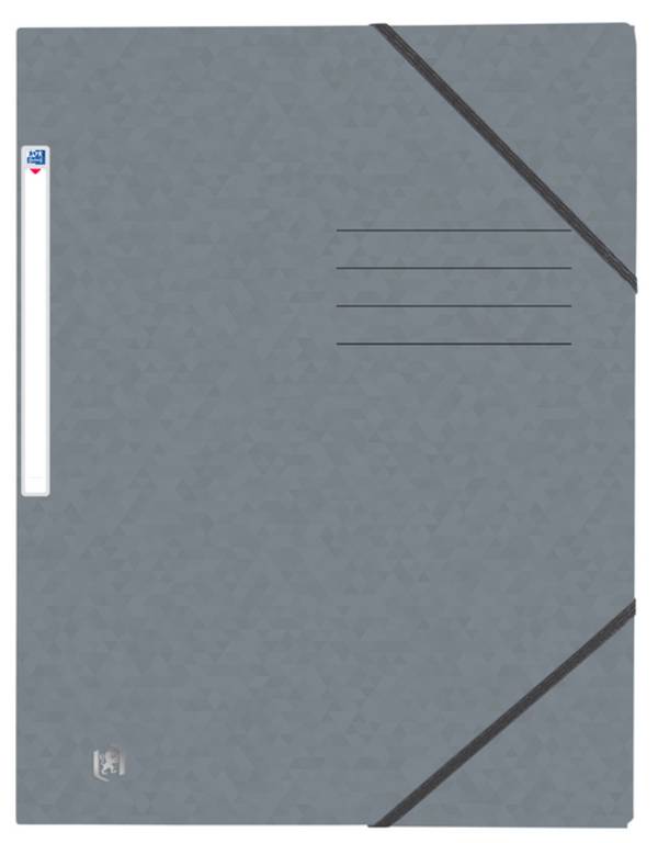 Oxford 3045050410369  Oxford -  Elastomap  top file+ a4 grijs | 10 stuks