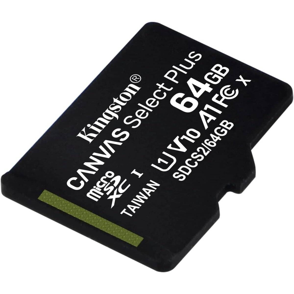Kingston MicroSD-kaart Canvas Select Plus 64GB Klasse 10 + Adapter-2