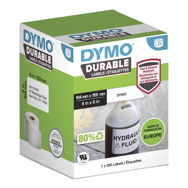 Dymo LabelWriter Adreslabels - Wit - 104 x 159 mm - 200 Labels (1933086)-2