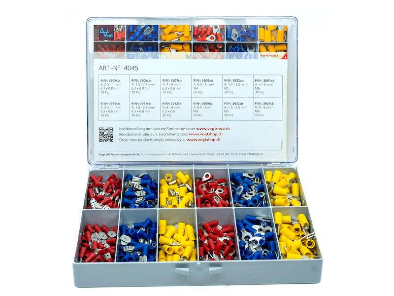 Assortiment aansluitdelen 6.3-0
