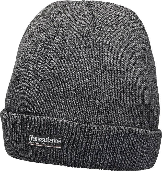 Gebreide muts Thinsulate universeel antraciet TERRAX-2