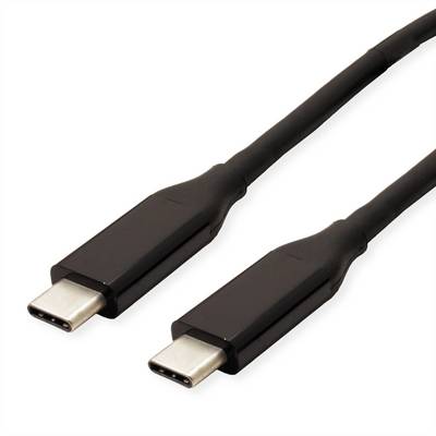 VALUE USB4 Gen 3 kabel, met PD (Power Delivery) 20V5A, Emark, C-C, M/M, 40 Gbit/s, zwart, 0,5 m-0