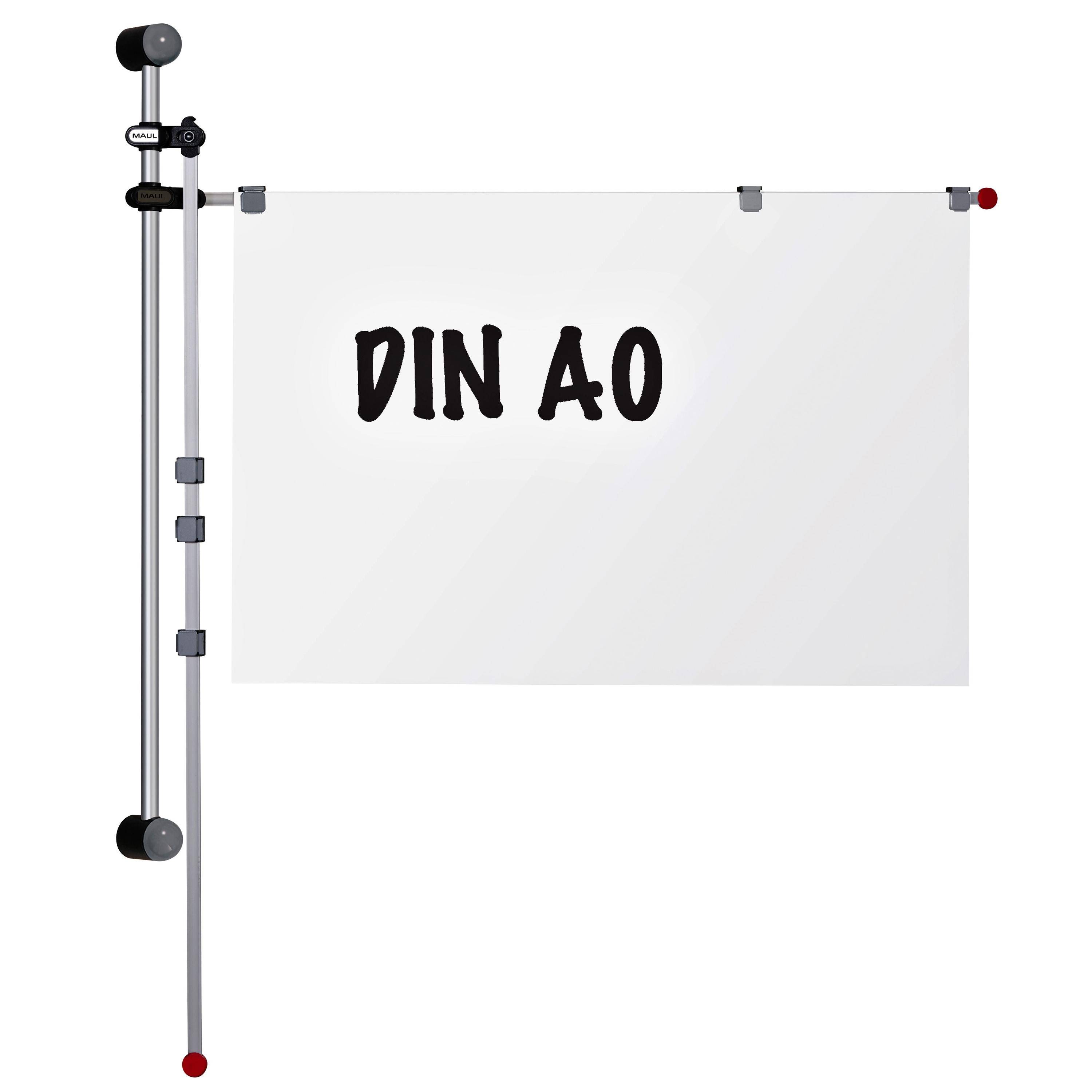 Maul 4002390022927 Maul - Wandhouder met 2 armen 1.32m 62530 grijs-0