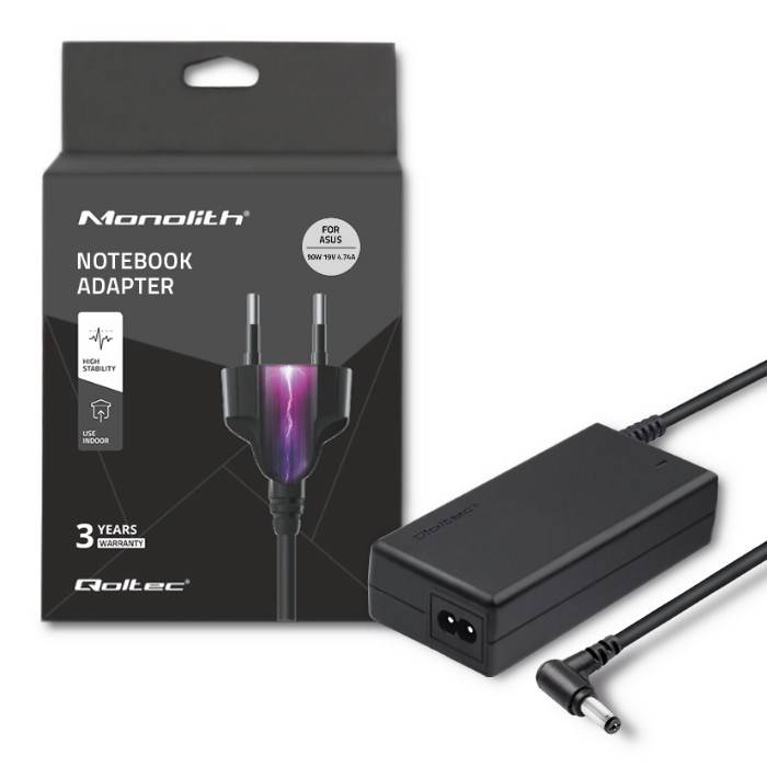 QOC Qoltec 50070 Voedingsadapter 90W | 19V | 4.74A | 5,5 * 2,5 | + stroomkabel-3