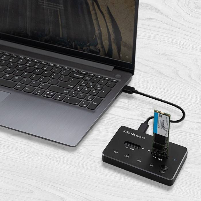 Qoltec 50310 dockingstation voor 2x SSD M.2 SATA | NGFF | USB Type C-3