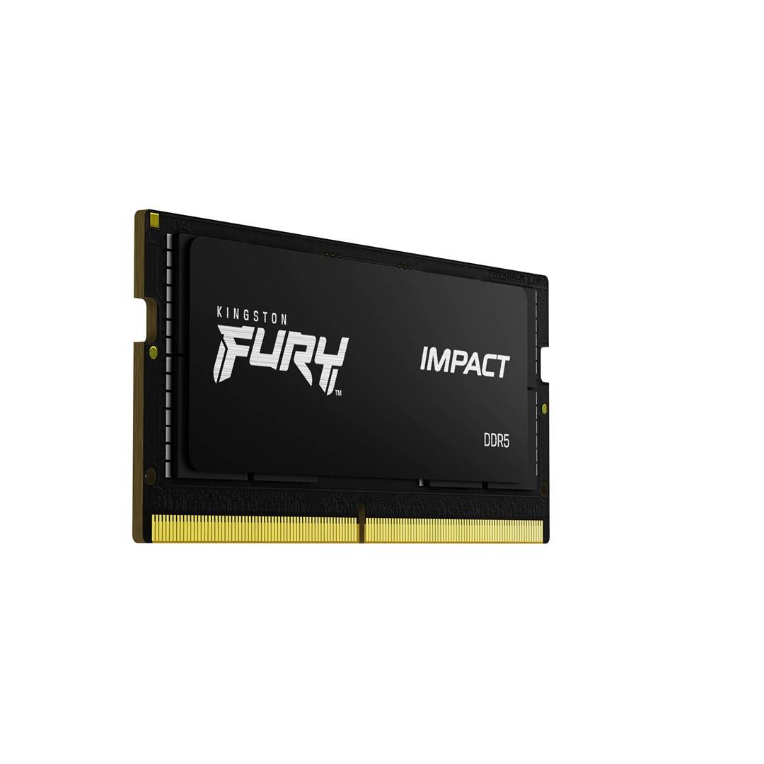 Kingston Technology FURY 32GB 5600MT/s DDR5 CL40 SODIMM (set van 2) Impact PnP. Component voor: Laptop, Intern geheugen:-3