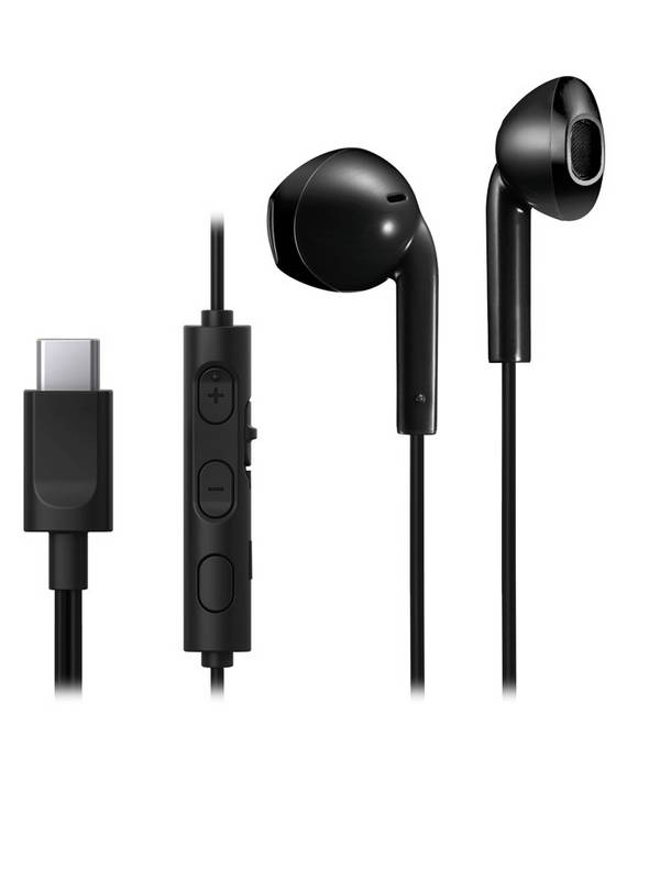JVC HA-FR17UC bedrade in-ear hoofdtelefoon met USB Type-C-aansluiting, zwart