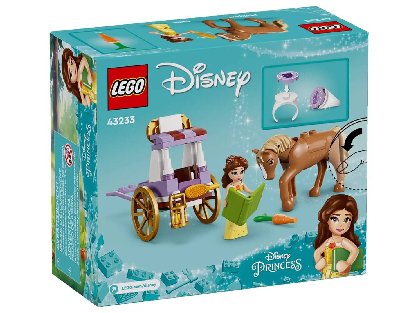 LEGO DISNEY 43233 BELLE'S STORYTIME PAARDENWAGEN-6