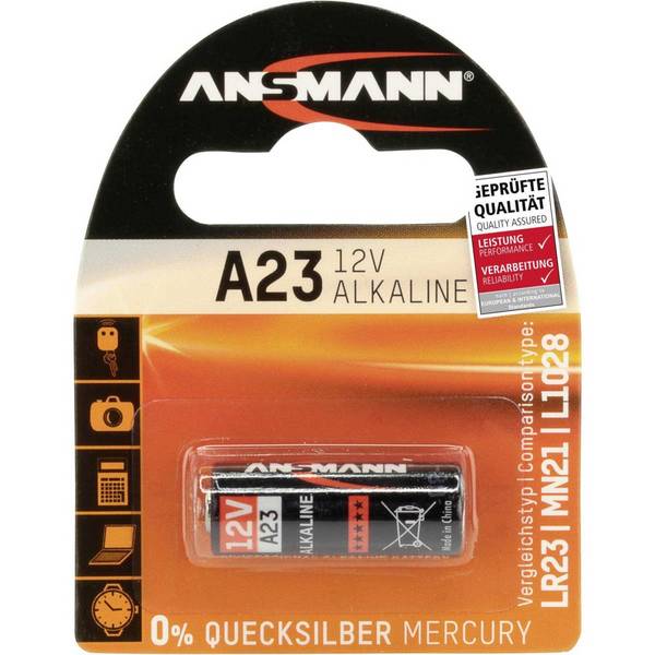 Ansmann Alkaline A 23 12 V f. Afstandbedieningen
