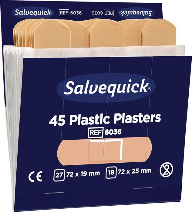 Pleister salvequick navulling plastic 6036 | Doos a 6 pak-0
