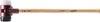 Voorhamer SIMPLEX hoofd-d. 80 mm lengte 800 mm superplastic wit/rubber zwart mid