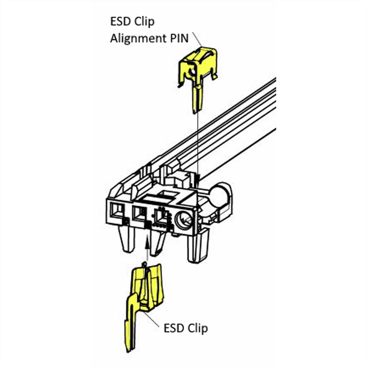 Guide Rail Ieee 160D RED ESD TOP 10PC-1