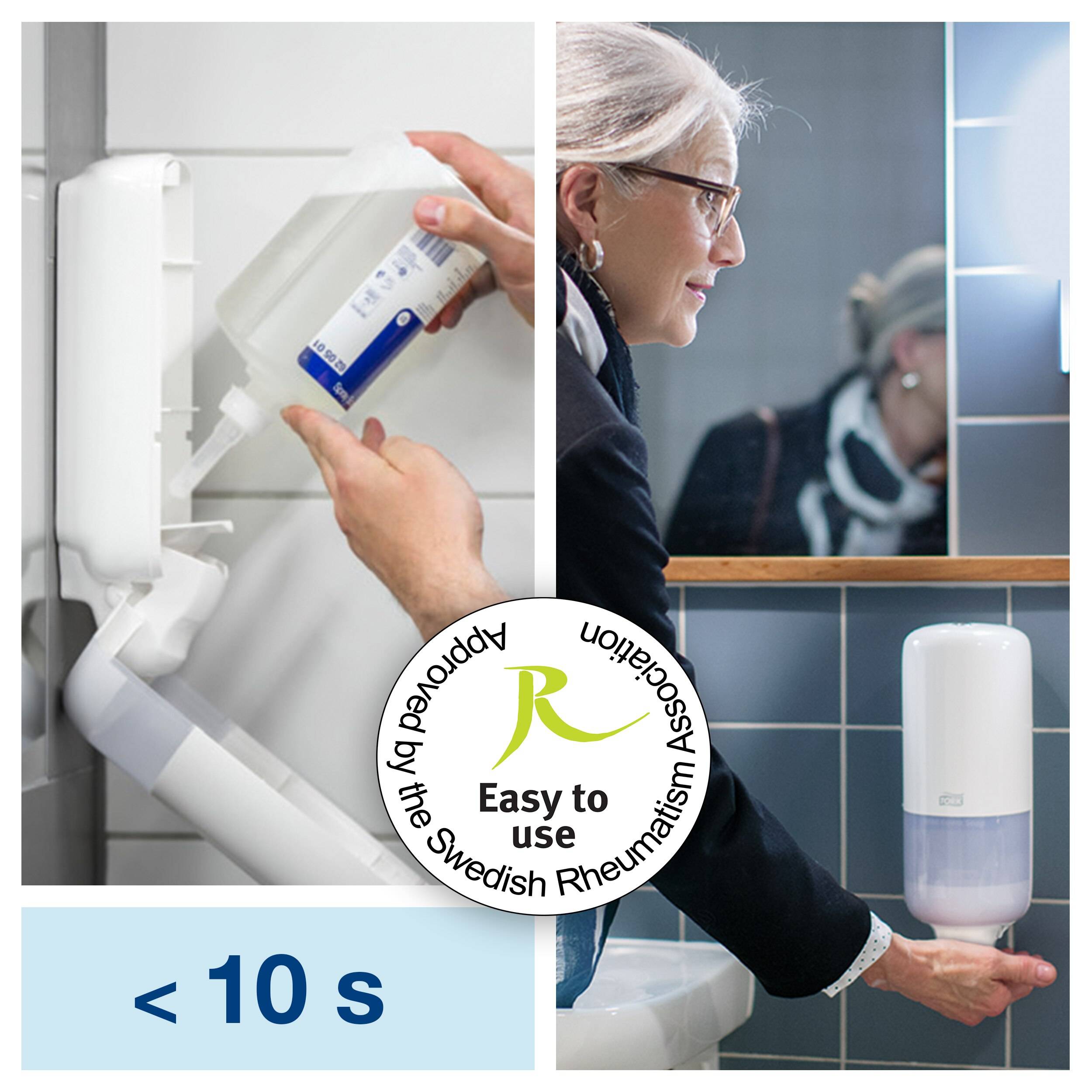 Handzeep Tork S4 Premium vloeibaar 1000ml mild 424501 | 6 stuks-5
