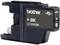 Zwarte inktcartridge van het merk Brother, modelnummer LC1240BK, geschikt voor verschillende printermodellen van hetzelfde merk.
