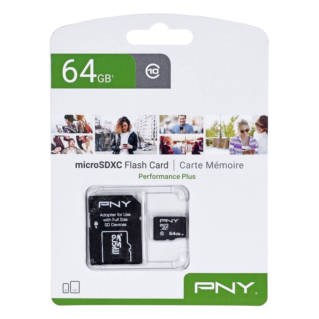 PNY Performance Plus 64 GB MicroSDXC Klasse 10-0