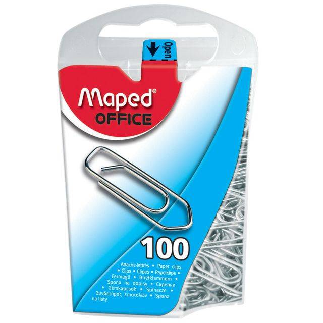 Paperclip Maped Office 25mm 100 stuks zilver-0