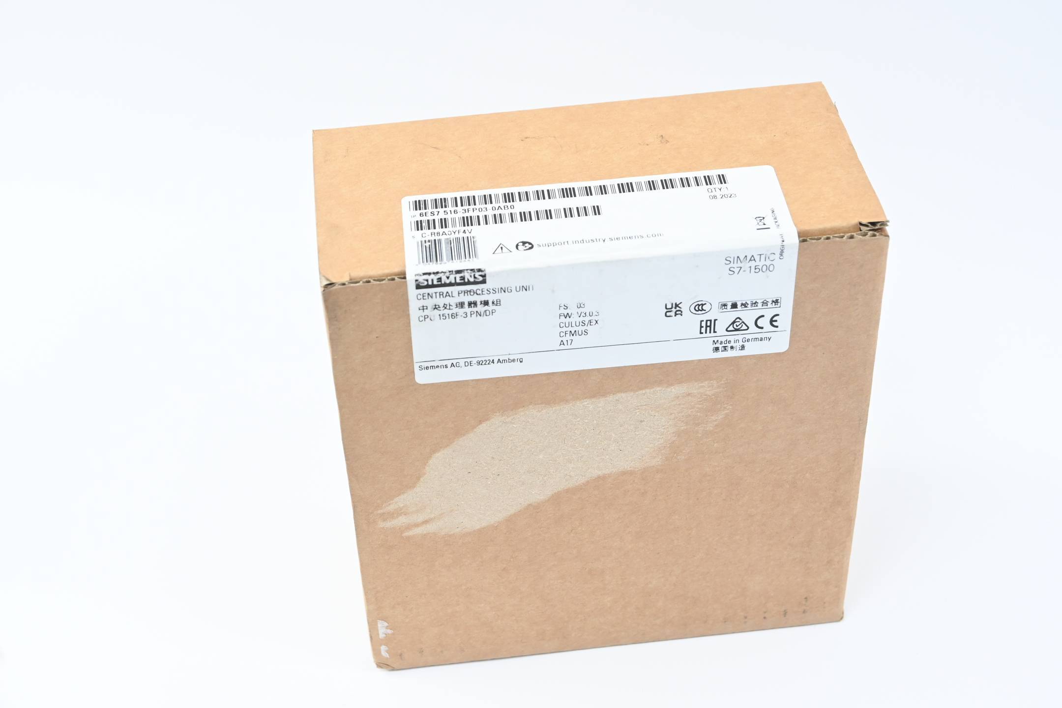 SIMATIC S7-1500F, CPU 1516F-3 PN/DP, centrale eenheid met werkgeheugen-1
