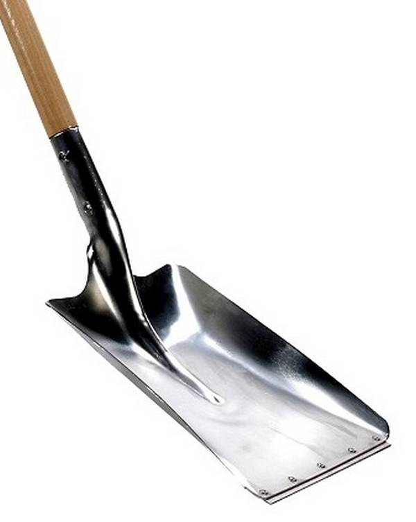 Talen Tools - Ballastschop - Karlstad - Aluminium - Met slijtstrip - Essenhouten steel - 85 cm-0