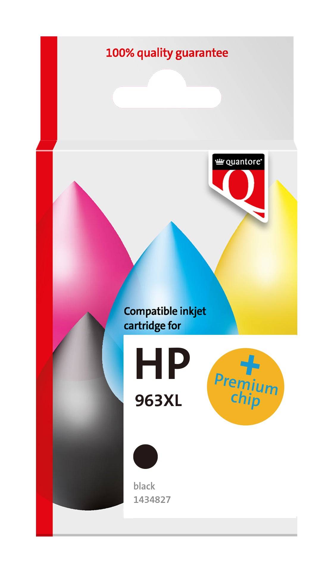 Inktcartridge Quantore alternatief tbv Hp 963XL 3JA30AE hc zwart | 12 stuks-1