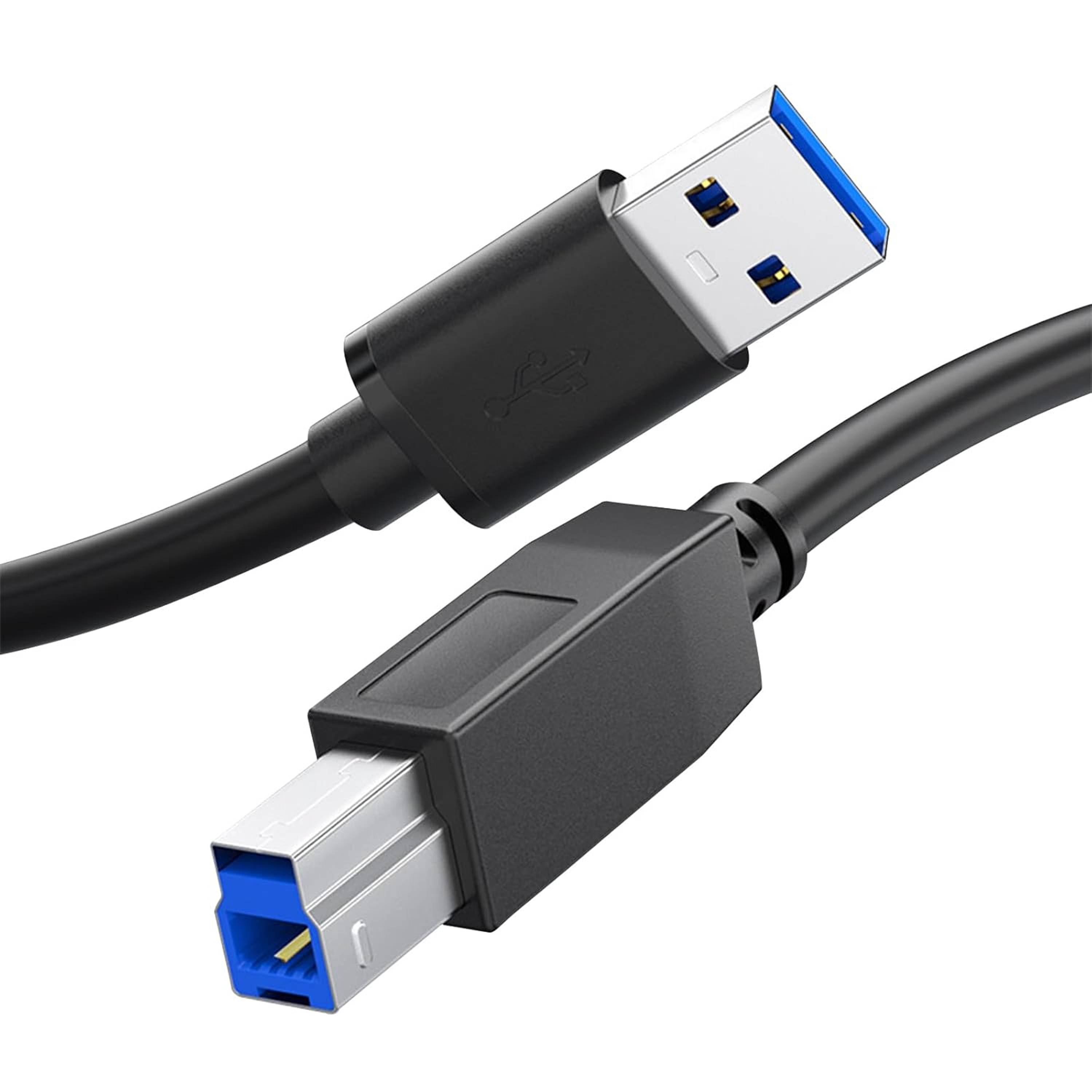 Qost - USB-A naar USB-B 3.0 kabel - USB 3.0 naar Printerkabel - 3 Meter - Zwart - 5 Gbit/s-0