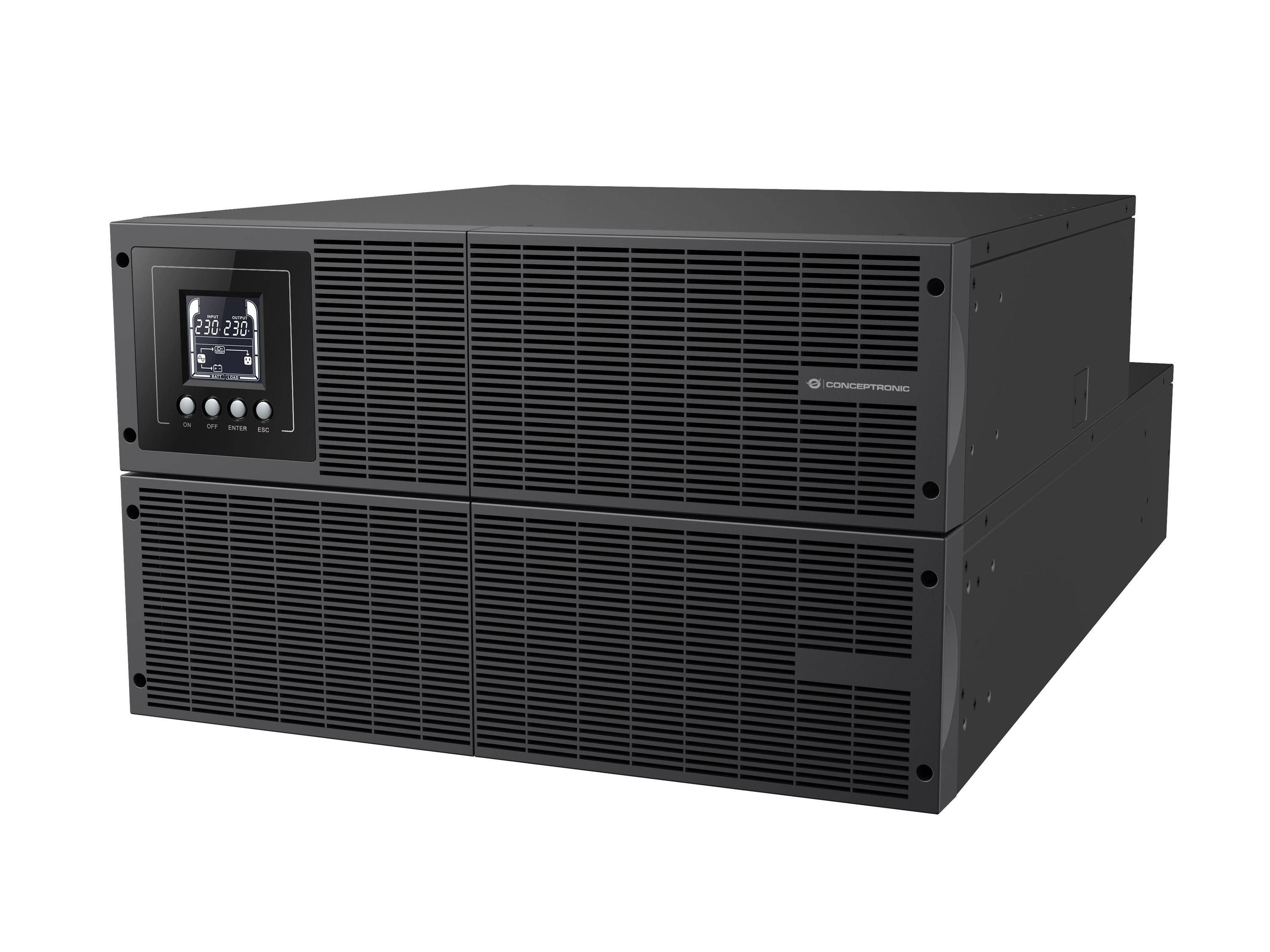 CONCEPTRONIC ZEUS UPS 6000VA 6000W Online UPS, IEC EPO-poort (Palletzending)-1