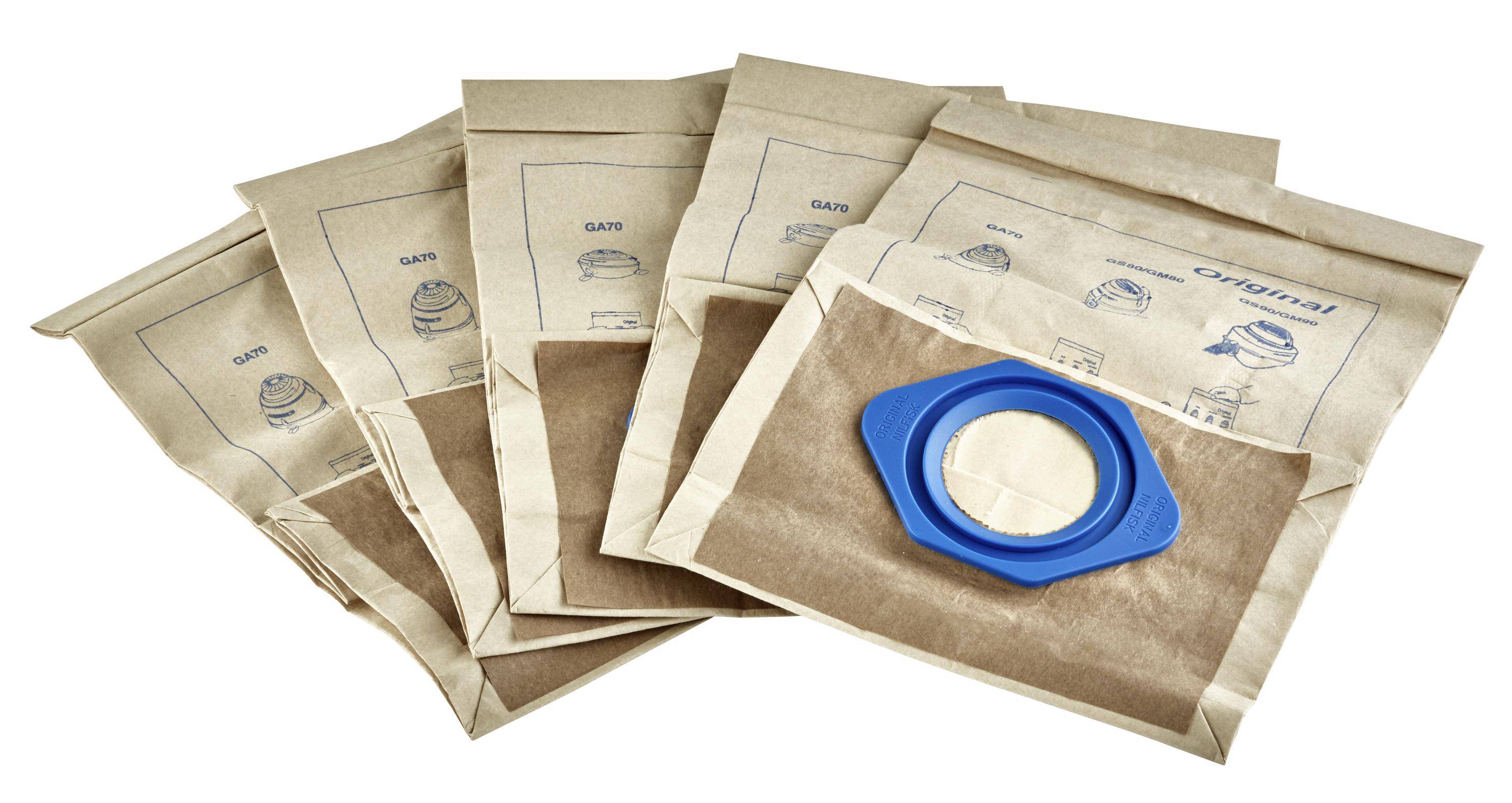 Nilfisk 5715492002641 Nilfisk - Stofzuigerzak gm80 90 papier 5 stuks-0