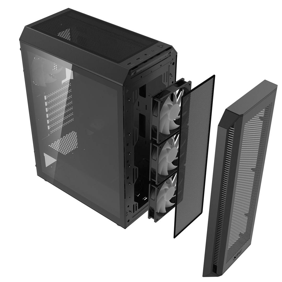 XPG VALOR AIR PLUS Midi Tower Zwart-1