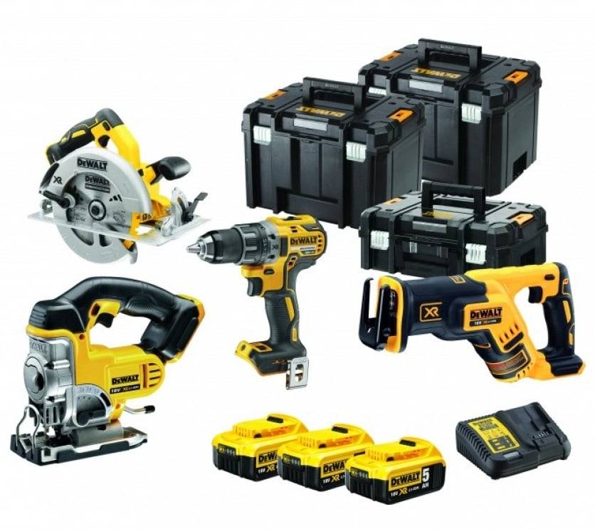 DeWalt DCK421P3T Accu Combiset 18V 5.0Ah XR Li-ion in TSTAK | 18v 5.0Ah Li-ion DCK421P3T-QW-0