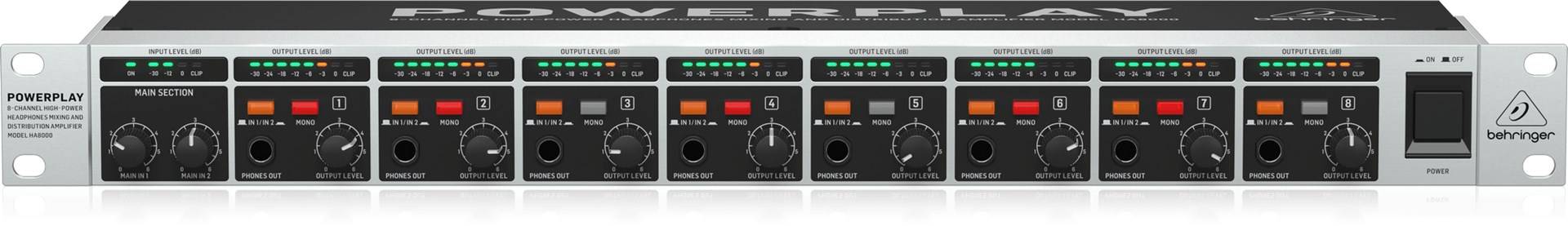 Behringer HA8000 V2 audioversterker 8.0 kanalen Performance/podium-1