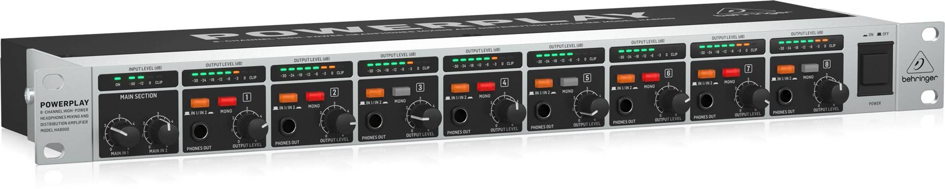Behringer HA8000 V2 audioversterker 8.0 kanalen Performance/podium-2