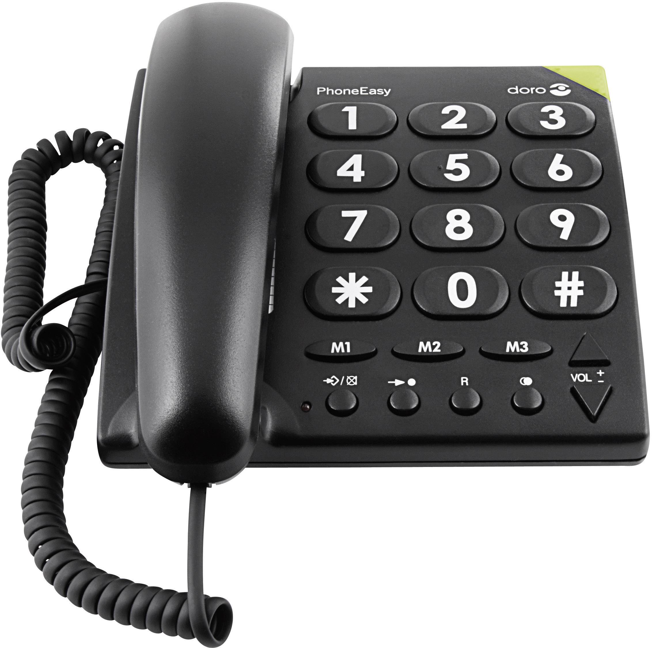 DORO PhoneEasy 311c Vaste Telefoon Zwart-0