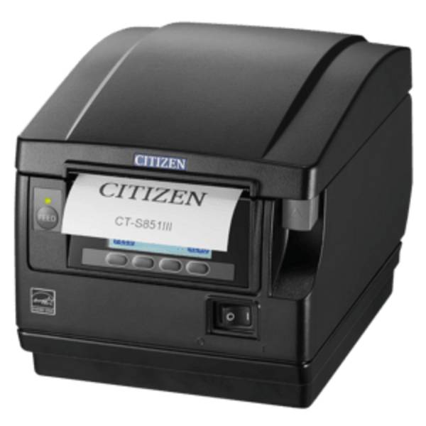 Citizen CT-S851III, 8 dots/mm (203 dpi), USB, zwart, USB-aansluiting