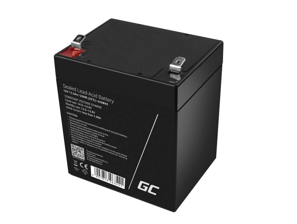 GCE Green Cell AGM45 UPS-accu Sealed Lead Acid (VRLA) 12 V 5,3 Ah-2