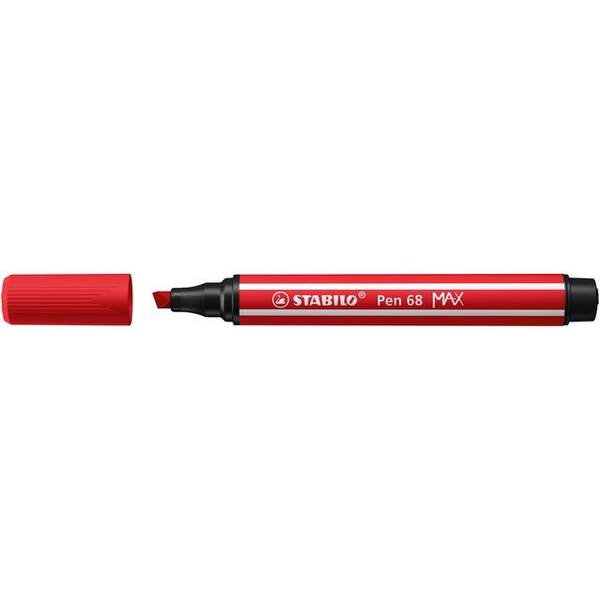 Viltstift stabilo pen 68/48 max karmijnrood | Omdoos a 5 stuk